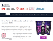 Tablet Screenshot of hpv-prevention.com